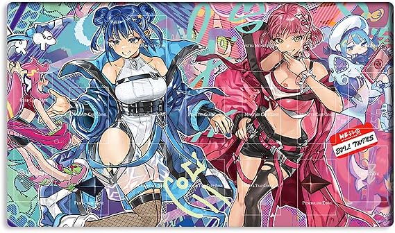 New Mlikemat Playmat Evil Twins Ki-sikil & Lil-la TCG CCG OCG Trading Card Game Mat with Zones + Free Bag (ZD014-349-A)
