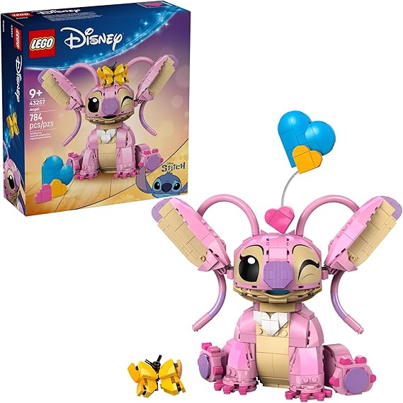 LEGO Disney Angel Lilo & Stitch Kids Toy - Room Decor and Building Set for Girls and Boys, Ages 9+ Birthday Gift Idea for Young Fans Who Love Stitch Stuff and Learning Toys - 43257