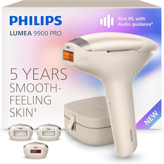 Philips Lumea 9900 Pro IPL Hair Removal Device for Long-Lasting Smooth Skin