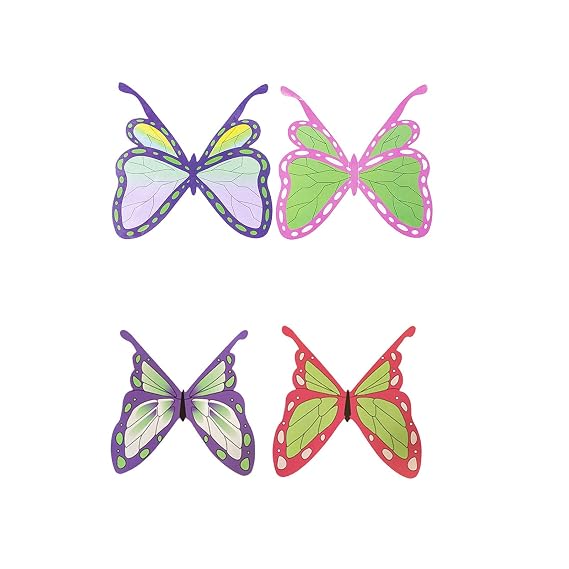 TLSD 2pcs Tsuyuri Kanao Hairpin for Kochou Shinobu Butterfly Clips Anime Cosplay Headwear (4PCS)