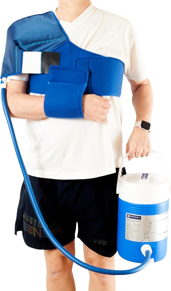 Cryo Cuff and Gravity Fed Cooler System, Cold Therapy System Kit with Cold Compression Sleeve, Adjustable Pain Relief Support for Knee, Ankle or Shoulder
