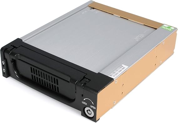 StarTech 3.5in SATA Rugged Mobile Rack Drawer, 5.25in (DRW150SATBK)