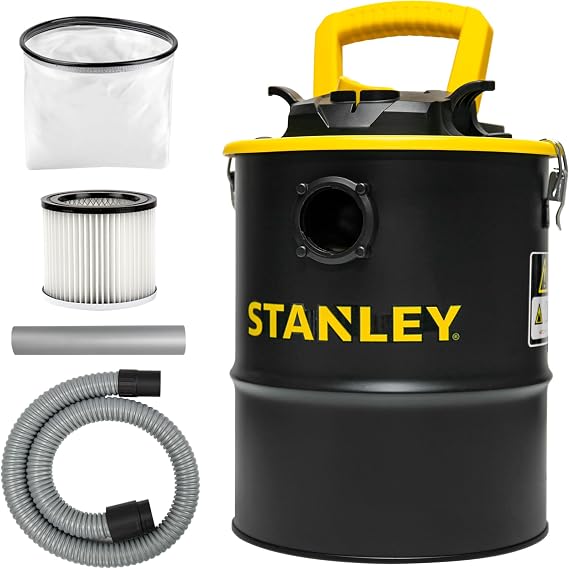 STANLEY 4 Gallon 4 HP Ash Vacuum for Pellet Stoves and Fireplace SL18184