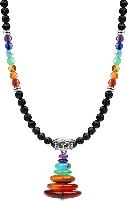 Multi-Purpose Chakra Jewelry for Women/Men, Necklaces and Bracelets, Meditation,Calmness, Anxiety Relief Items