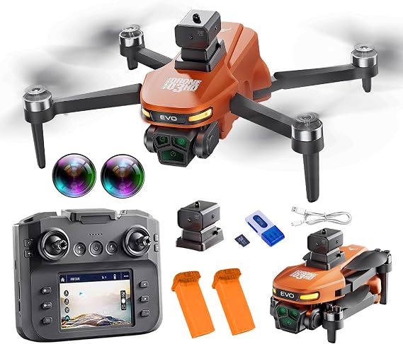 Foldable Brushless Drone 4K Dual Camera RC Quadcopter for Adults Beginner