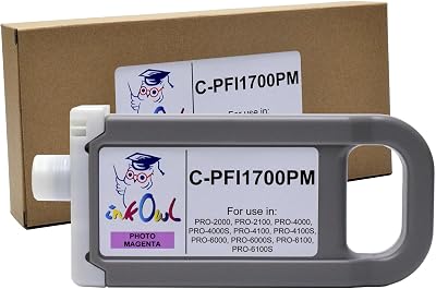 InkOwl Compatible Ink Cartridge Replacement for Canon PFI-1700PM 700ml, Photo Magenta