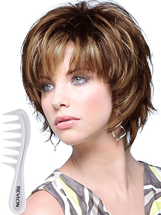 Noriko Sky Synthetic Wig with Wig Lift Comb - Marble Brown