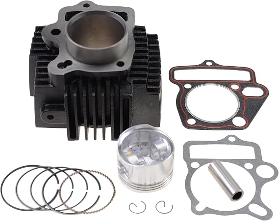 GOOFIT 52.4mm Engine Cylinder Big Bore with Piston Kit and Gaskets Replacement for Lifan 125cc LF125 Horizontal Engines Dirt Pit Bike ATV