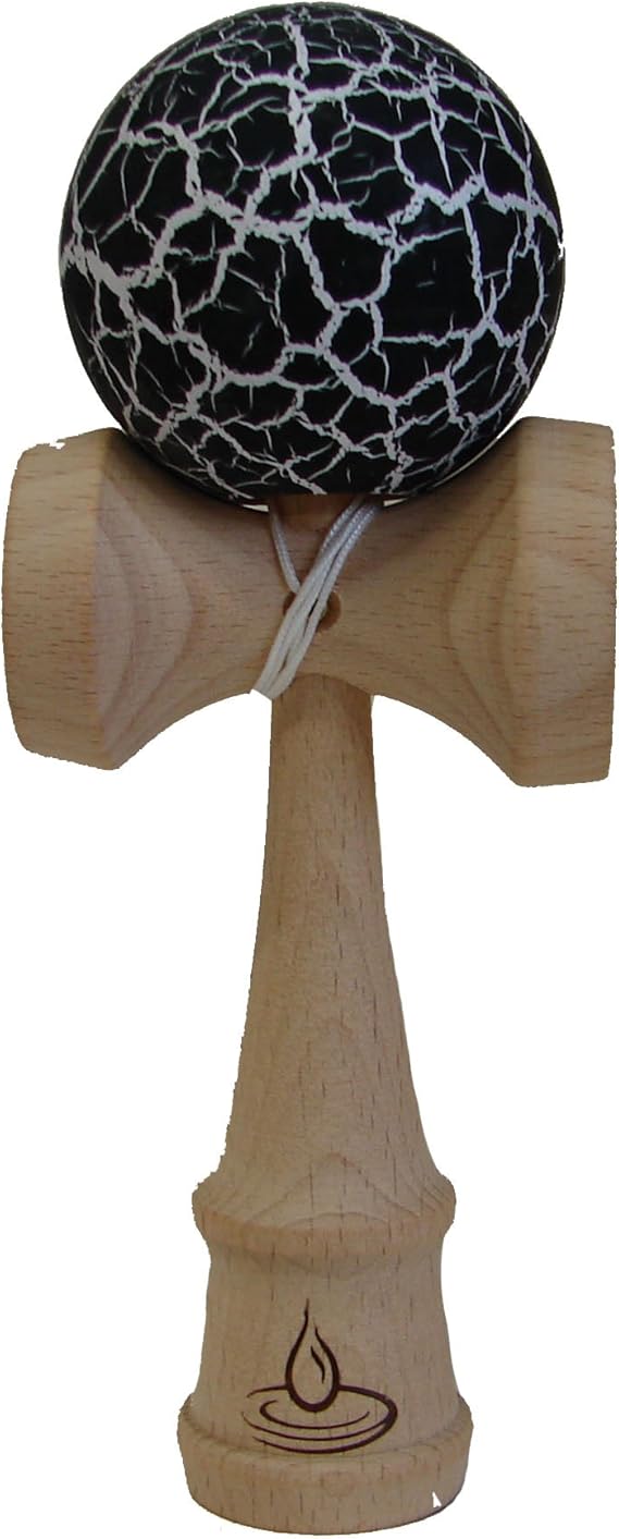 WhiteBlack Crackle Kendama