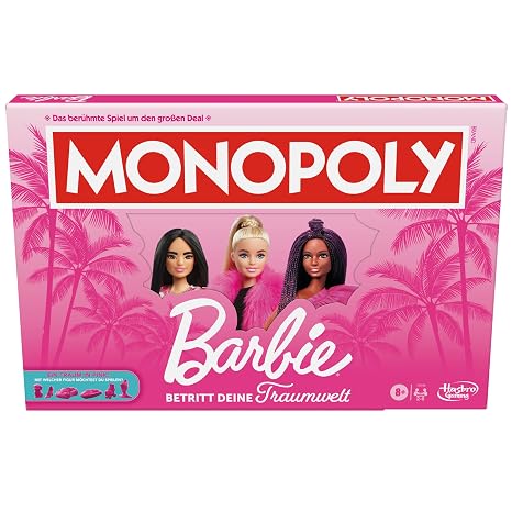 Monopoly Barbie Edition Board Game (German Version)