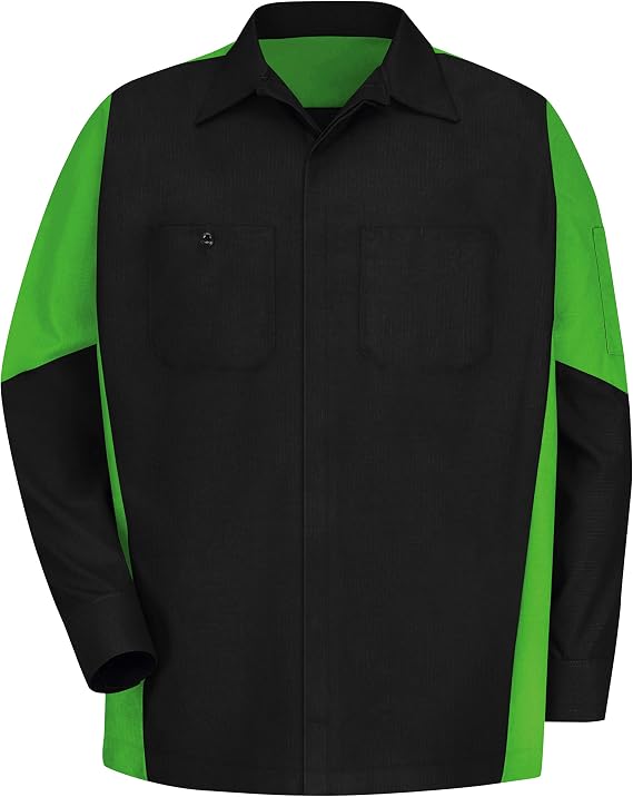 Red Kap Men's Red Kap Men's Long Sleeve Two-Tone Crew Shirt