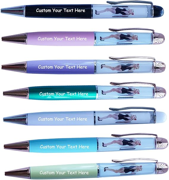 Custom Girl Butterfly Ladybug Strawberry Car Dog Personalized Pens With Name Customized Floating Engraving Business Logo Birthday Valentines Halloween Christmas Gifts