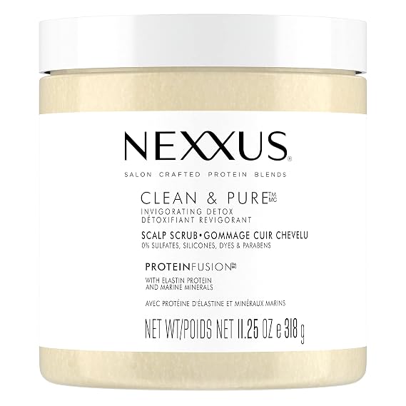 Nexxus Sulfate-Free Scalp Scrub Hair Treatment Exfoliating and Nourishing Detox Hair Care 11.25 oz