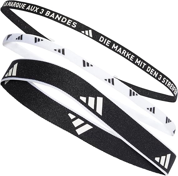 Adidas Headband 3PP Headband New Unisex Adult Black/White IA3031 57-60cm OSFX