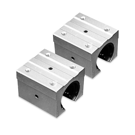 2pcs SBR30UU Aluminum Block 30mm Linear Motion Ball Bearing Slide Block Match for SBR30 30mm Linear Guide Rail