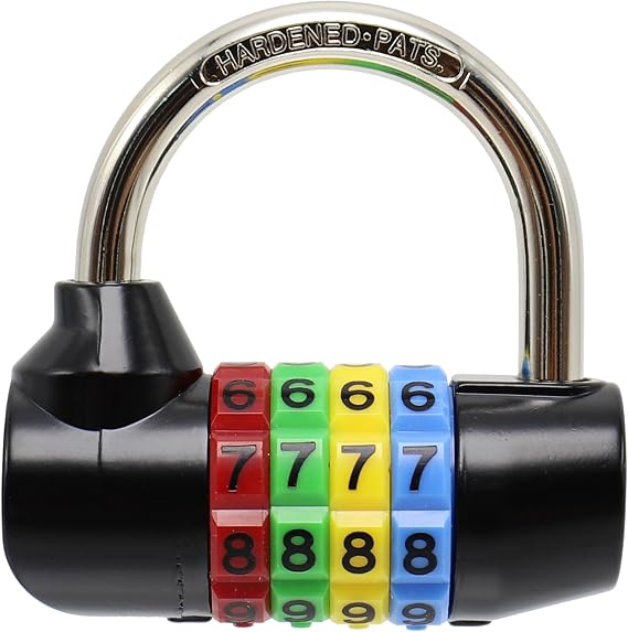 Bosvision Combination Padlock for Gym Locker and Escape Room, Code Padlock, 7.8mm Shackle