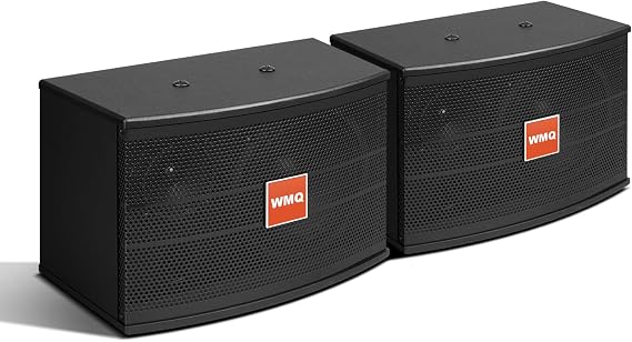 6.5" 2-Way Karaoke Speakers Pair, 600W Peak, Built-in Crossover
