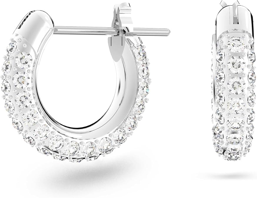 Swarovski Stone Crystal Pierced Hoop Earring Jewelry Collection