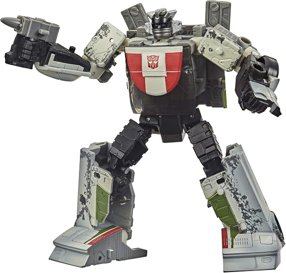 Transformers War for Cybertron Wheeljack | Transformers War For Cybertron Netflix Trilogy White 6 Inch Action Figure Deluxe Class Exclusive - Wheeljack
