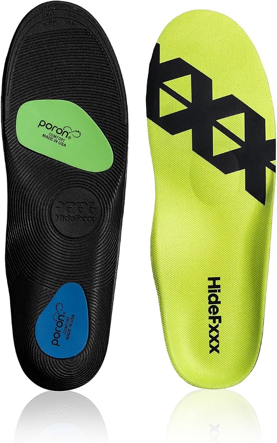 Poron Shock Absorption Insoles, Support Shock Absorption Cushioning Sports Comfort Inserts, Breathable Shoe Inner Soles for Sports and Working (US 7-8.5 | EU 40-42)