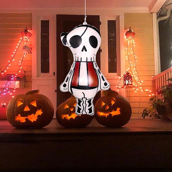 ZHUYNXIR Inflatable Halloween Decorations, Scary Halloween Decorations, mall, Yard, Haunted House Scene Layout Props,Halloweens Ghosts. Inflatable Skulls.