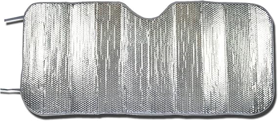 Double Bubble Front Windshield Shade Window Shade- Accordion Folding Auto Sunshade for Car Truck SUV-Blocks UV Rays Sun Visor Protector-Keeps Your Vehicle Cool