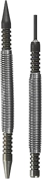 Spring Tools PM407 Professional Door Hinge Pin Remover & Nail Set Tool - Hammerless Door Pin Removal - Dual Nail Set for Trim Work - Spring Powered Nail Setter - Painter & Carpenter Essential Tool