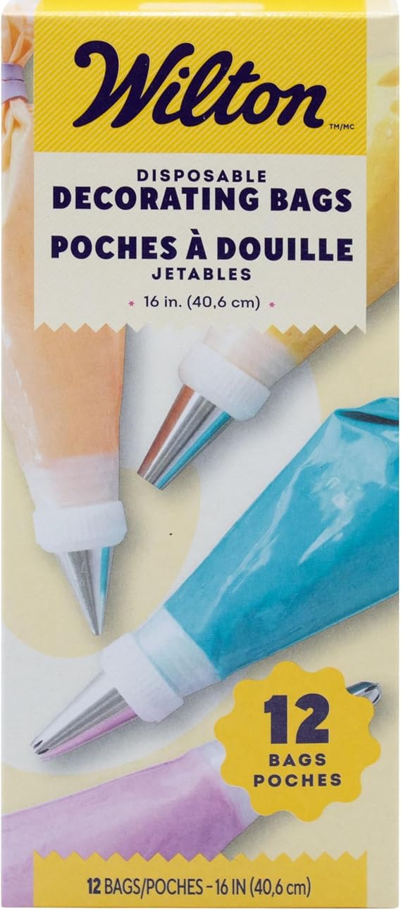 Wilton Disposable Decorating Bags, 16 Inch, 12-Pack