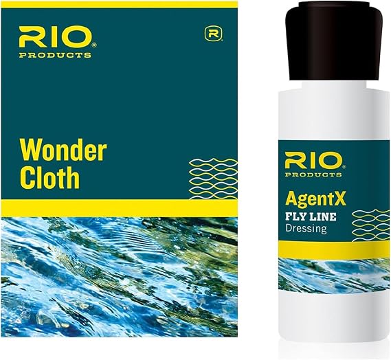 Rio Products Fly Fishing Line Cleaning Kit, Includes Wonder Cloth and Fly Line Dressing, Clear