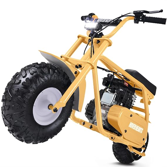 HOVER HEART Mini Bike, Gas Dirt Bike, Minibike, Hoverheart Gas Powered Mini Bikes for Adults, 99cc-4 Stroke Pit Bikes with Led, Dirtbike Motorcycle Max Load 200 Lbs