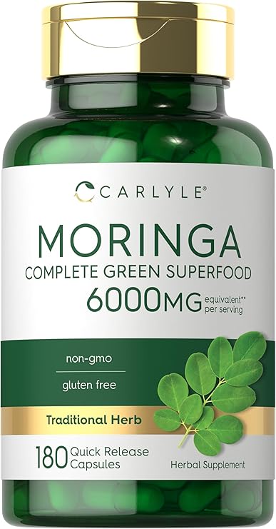 Carlyle Moringa Oleifera Supplement | 180 Capsules