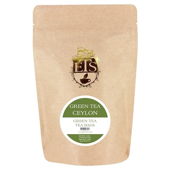 English Tea Store Green Teabags Ceylon, 25 Count, 52.5 g
