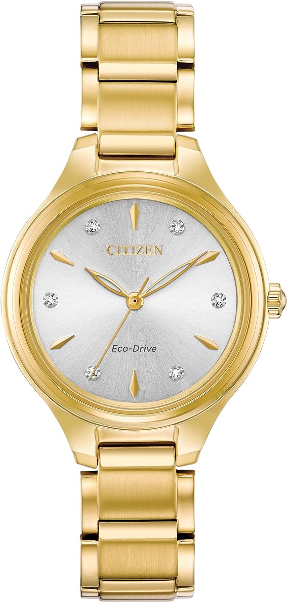 Citizen Eco-Drive Corso Womens Watch, Stainless Steel, Diamond