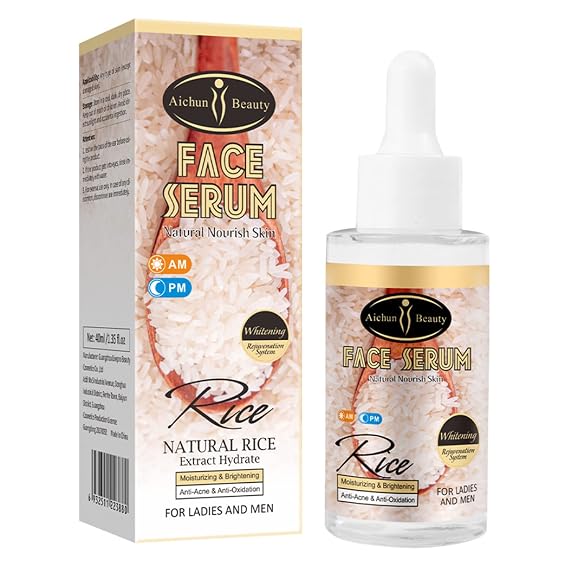 AICHUN BEAUTY Rice Extract Face Serum Moisturizing Anti-Acne 40ml