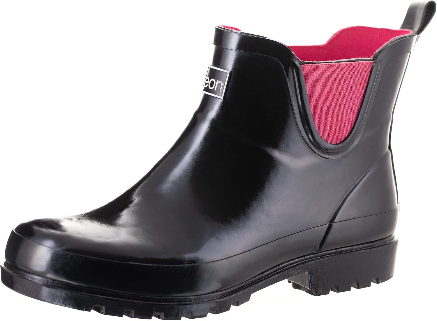 Jileon Ankle Height Wellies for Women - Wide Foot EEE Fit - Ideal for Wide Calves and Feet