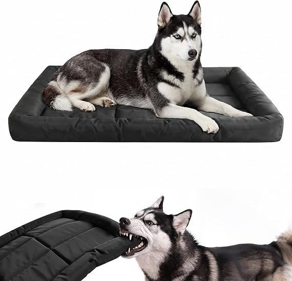 Chew Resistant Dog Bed, Indestructible Orthopedic Dog Bed, Small (18"x29")