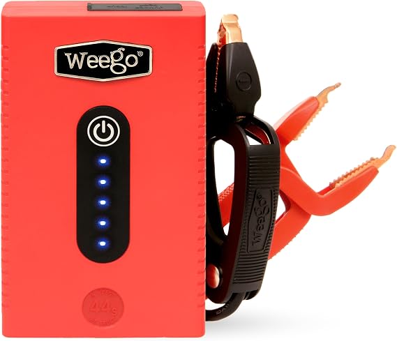 Weego 44s: 2100A Self-Use 12V Lithium Car Battery Jump Starter USA-Engineered Safe Replacement for Jumper Cables - Car Jumper Starter Portable for 7L Gas and 3.5L Diesel Engines (N44s)
