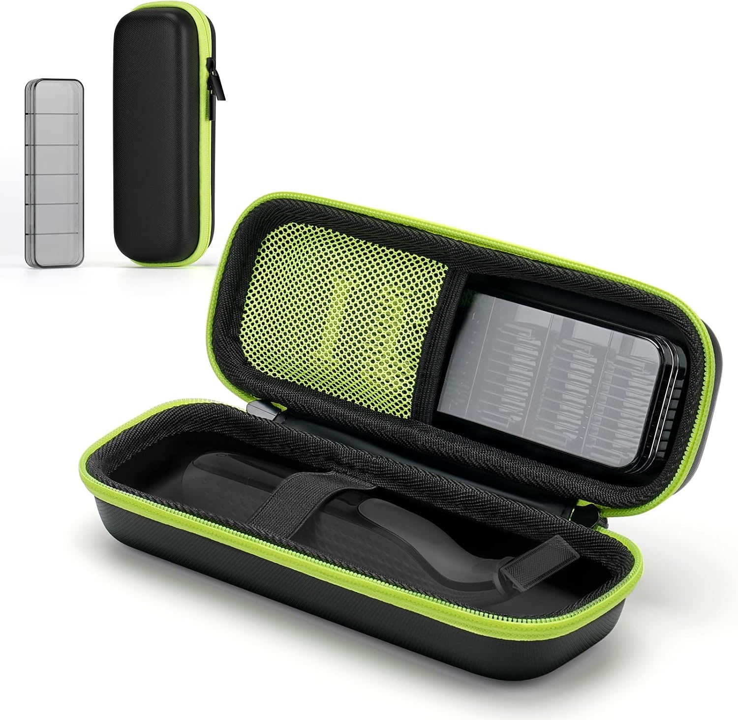 Yinke Hard EVA Travel Case for OneBlade & Braun Series 79, Waterproof Electric Shaver Men Storage Box with Attachment Organizer, Protective Case for Razor