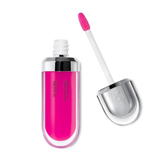 Kiko MILANO - 3d Hydra Lip Gloss 24 Softening Lipgloss for a 3D look | Cyclamen Pink Color | Non-Comedogenic | Professional Makeup