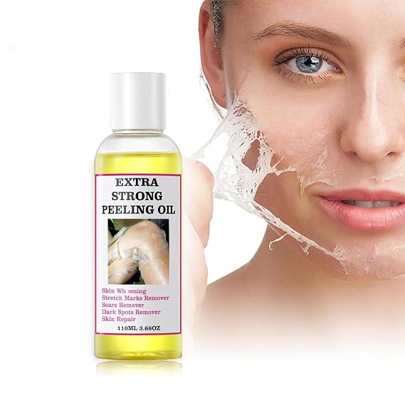 Yellow Peeling Oil, Chemical Peel for Dark Skin, Extra Strength Exfoliating Solution for Body, All Skin Types
