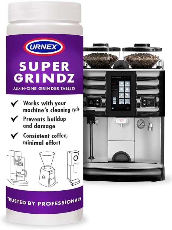 Urnex SuperGrindz Grinder Cleaning Tablets, 11.6 oz Bottle