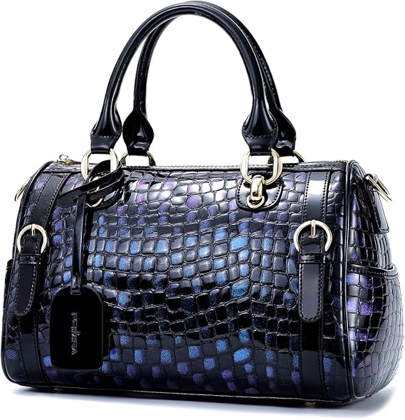 Genuine Leather Purses for Women Designer Handbags Crossbody Shoulder Bags Top Handle Satchel with Adjustable Strap
