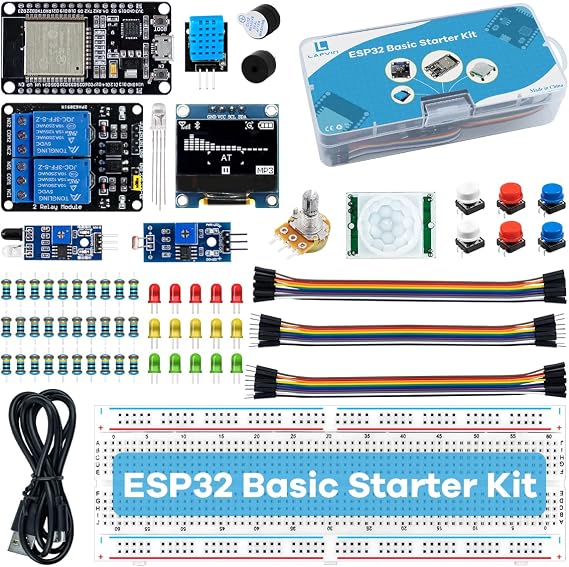 LAFVIN Basic Starter Kit for ESP32 ESP-32S WiFi IoT Development Board with Tutorial Compatible with Arduino IDE