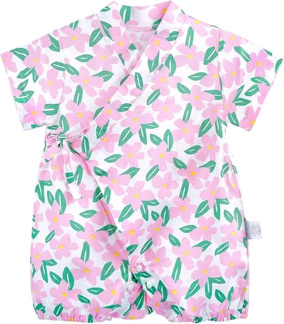 Baby Japanese Kimono Robe Cotton Infant Comfy Loose Pajamas