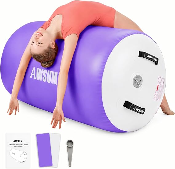 AWSUM Gymnastics Barrel, Air Roller for Back Handspring and Walkover