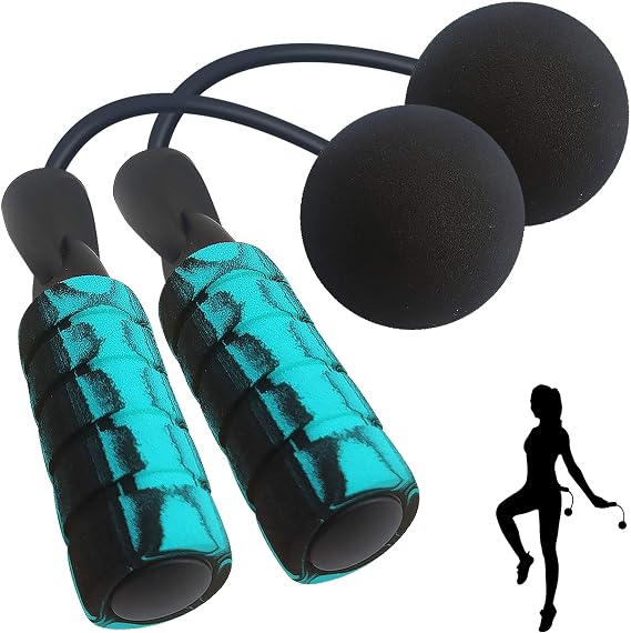 Weighted Jump Rope,Dermasy® Tangle-Free Rapid Speed Ropeless Jump Rope Workout for Men Women and Kids
