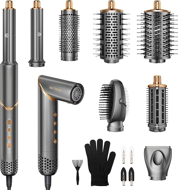 Dryhsip 8 in 1 Hair Styler & Wrap Air Curler, High-Speed Hair Tools