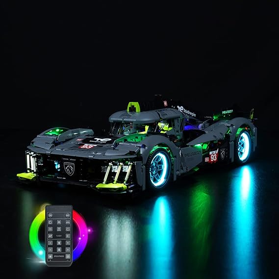 Light Compatible with Lego Peugeot 9X8 24H Le Mans Hybrid Hypercar