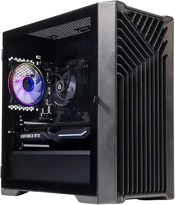GTR Gaming PC | Ryzen 5 5500 | RTX 5060 8GB | 16GB DDR4 3600MHz RAM | 1TB NVMe SSD | 650W PSU | Windows 11 | WiFi | ARGB Gaming Case