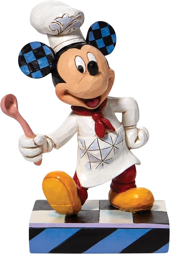 Enesco Jim Shore Disney Traditions Chef Mickey Mouse Figurine, 6.25 Inch, Multicolor